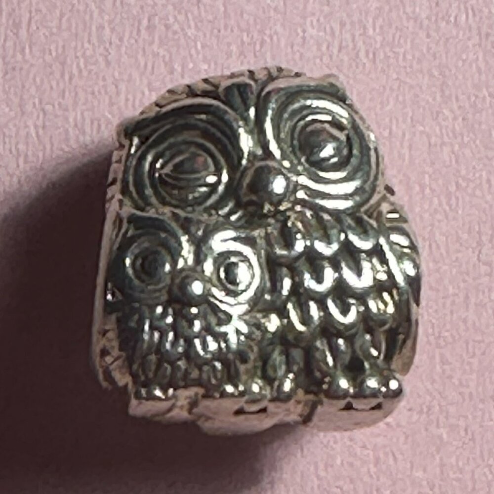 Mother Owl And Baby Owl Charm